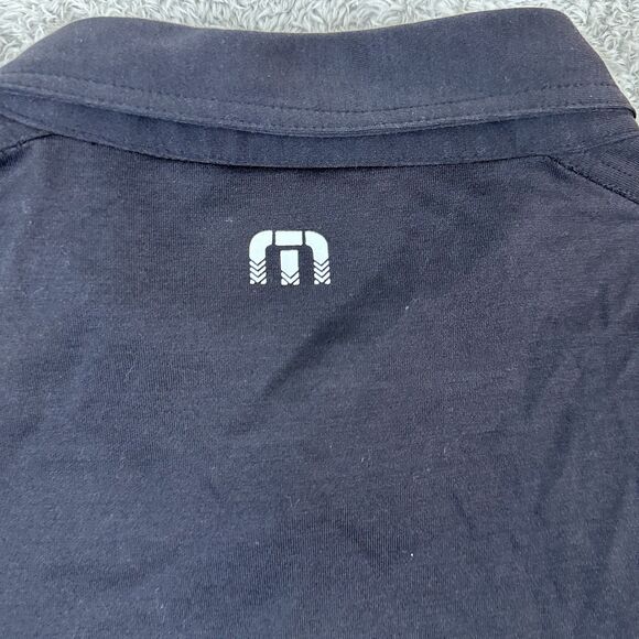 TravisMathew Mens Polo Shirt XXL‎ Navy Double Chest Pockets Casual Golf Classic - Picture 8 of 11